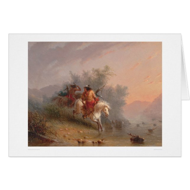 Shoshoniindier (1069A) Hälsningskort (Framsidan Horizontal)