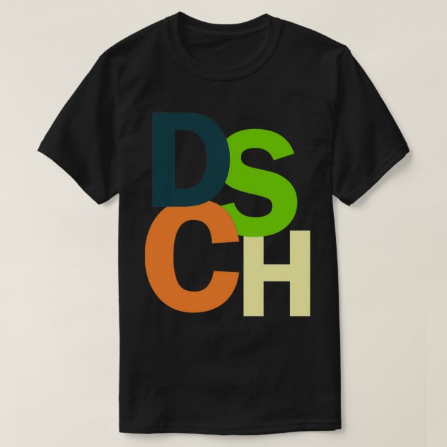 shostakovich motif II T Shirt (Design framsida)
