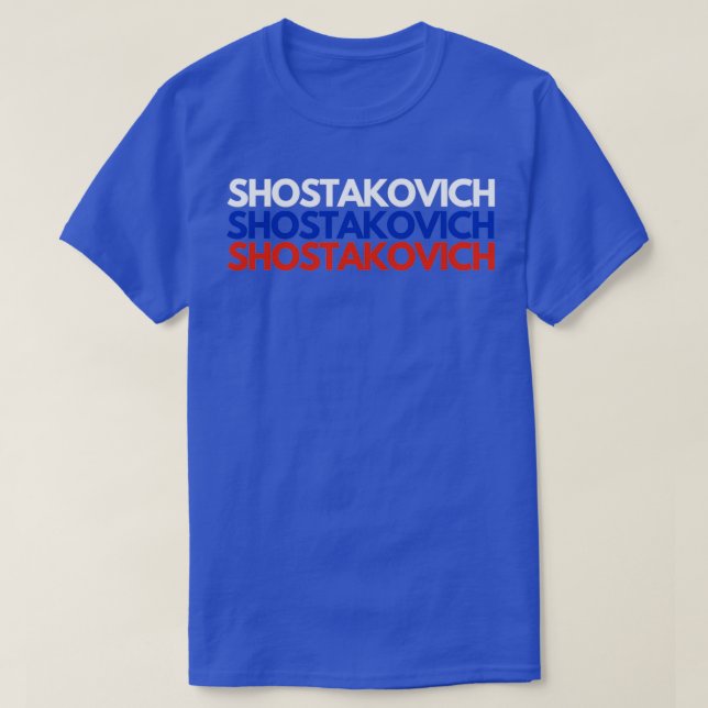 SHOSTAKOVICH Ryssland T Shirt (Design framsida)
