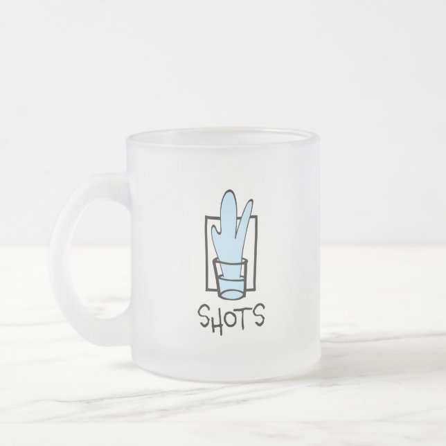 Shot Frostat Glas Mugg (Vänster)