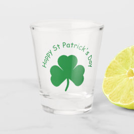 Shot Glas av lycklig St patrick's day