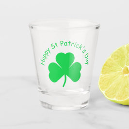 Shot Glas av lycklig St patrick's day