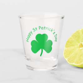 Shot Glas av lycklig St patrick's day