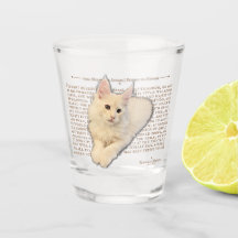 Shot glass - maine Coon kitten