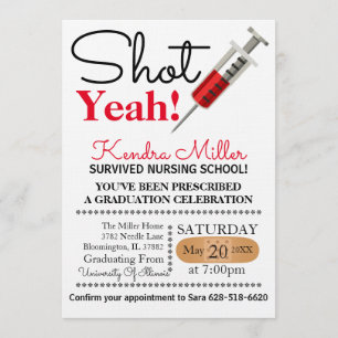 Shot ja!Inbjudan till sjuksköterskeskolor i Studen Inbjudningar