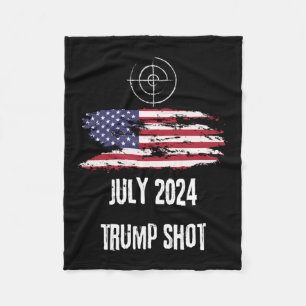 Shot juli 2024 Förenta staterna Fleecefilt