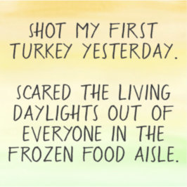 Shot Mitt första Turkiet lustiga stötdekal Klistermärken