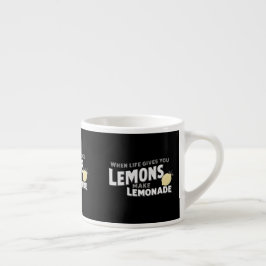 Shot of Optimism Mini Espresso Black Coffee Mug Espressomugg