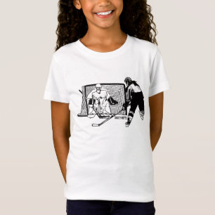 Shot on Net Hockey (hondjur) Tee Shirt