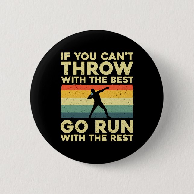 Shot Put Art För manar Women Shot Put Throwing Sho Knapp (Framsida)