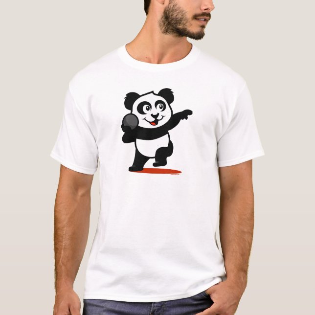 Shot Put Panda T-shirt (Framsida)