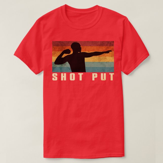 Shot Put Retro 1 T Shirt (Design framsida)