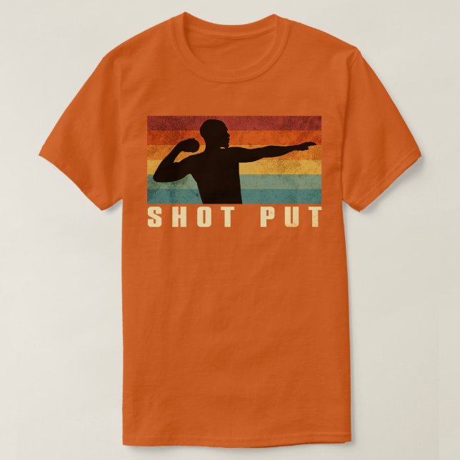 Shot Put Retro 2 T Shirt (Design framsida)