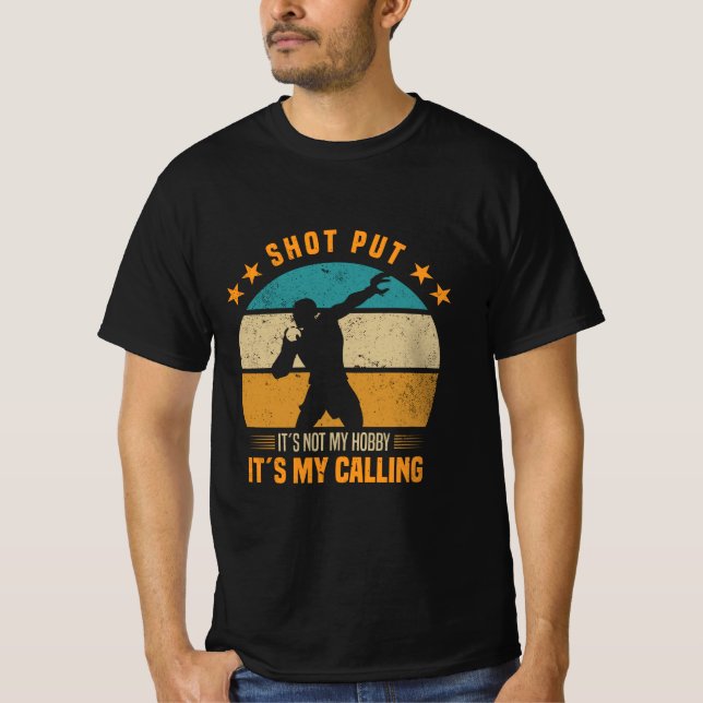 Shot Put Sayings | Shot Putter Sports Athlete Gift T Shirt (Framsida)