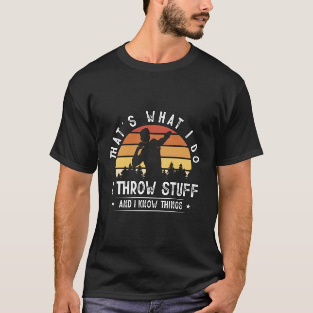 Shot put Track and Fält-dragning T Shirt (Framsida)