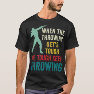 Shot Putt-Idrottsman Funny Shot Putter-Behålla Thr T Shirt