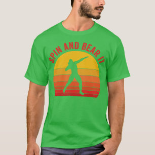 Shot Putt Idrottsman Shot Putter Spin och Bear it T Shirt