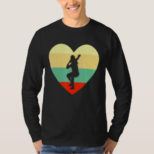 Shot Putter Heart Throw Girl Track and Fält Women T Shirt