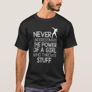 Shot, ställ in ditt spår och Fält Girl Power Shot T Shirt