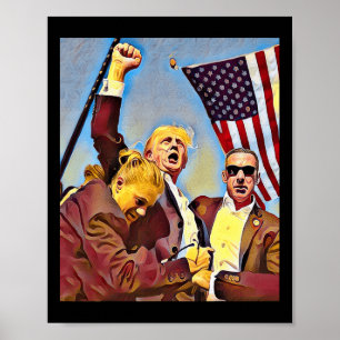 Shot Trump Fig Poster