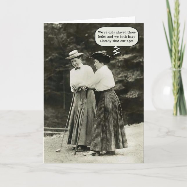 Shot våra ålders Golf Card Helgkort (Framsida)