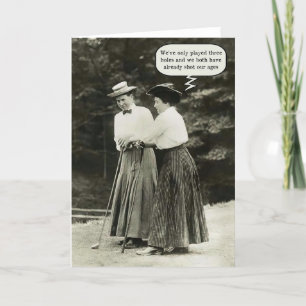 Shot våra ålders Golf Card Helgkort