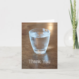 Shotglass tackar dig att card tack kort