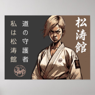 Shotokan: Den Obrytna Mästarlinjen Poster