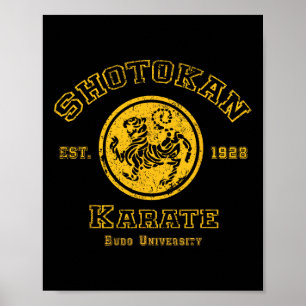 Shotokan Karate Budo Universiteten martial Arts De Poster
