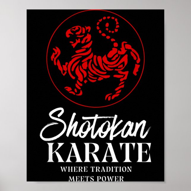 Shotokan Karate Där tradition möter kraft Poster (Framsidan)