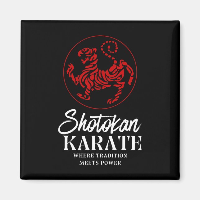 Shotokan Karate där traditionen möter kraft Magnet (Framsidan)