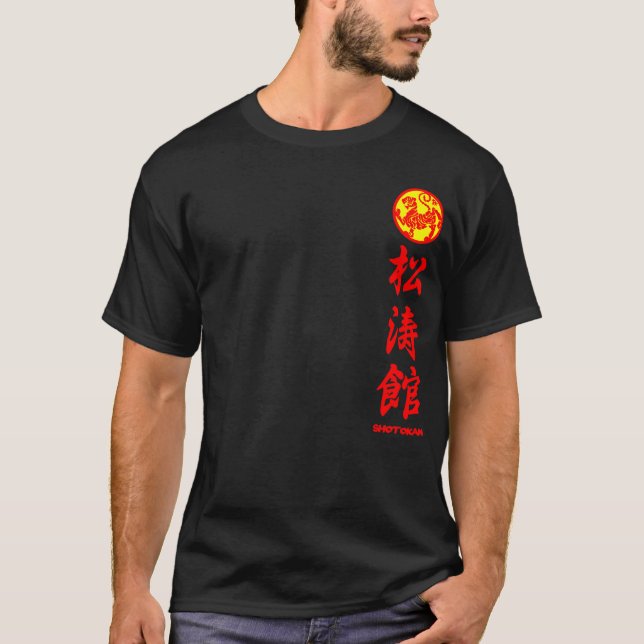 Shotokan Karate Do T-shirt black for Training 2 (Framsida)