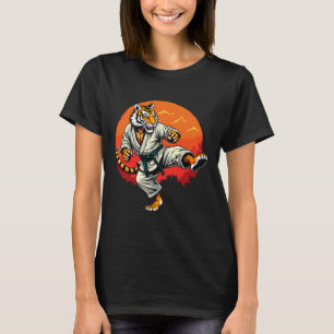 Shotokan Karate Fighter Martial Arts Tiger Funny K T Shirt