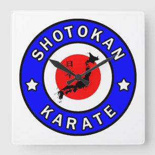 Shotokan Karate Fyrkantig Klocka