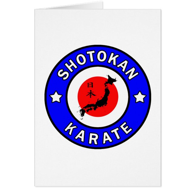 Shotokan Karate Hälsningskort (Framsidan)