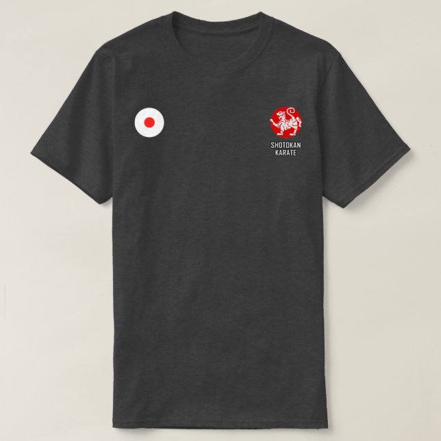 Shotokan Karate Japan Flag T Shirt (Design framsida)