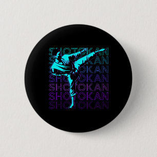 Shotokan Karate Japansk martial Arts Retro Knapp