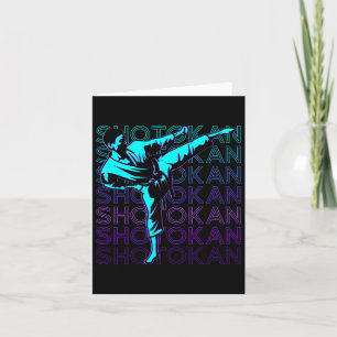 Shotokan Karate Japansk martial Arts Retro Kort