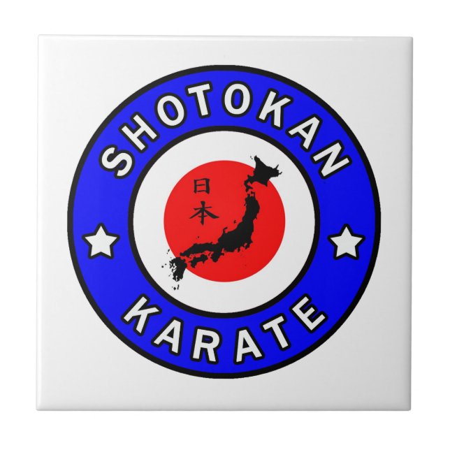 Shotokan Karate Kakelplatta (Framsidan)
