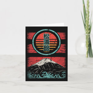 Shotokan Karate Kanji Retro 80s Stil Kort