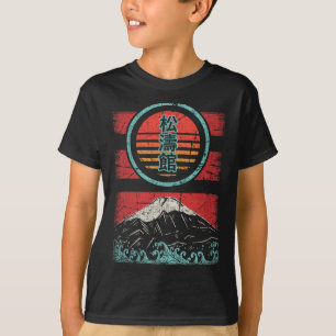 Shotokan Karate Kanji Retro 80s Stil T Shirt