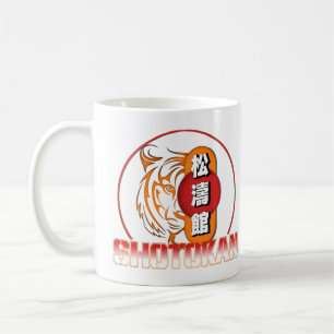 Shotokan Karate Sensei Mugg Tiger och Kanji