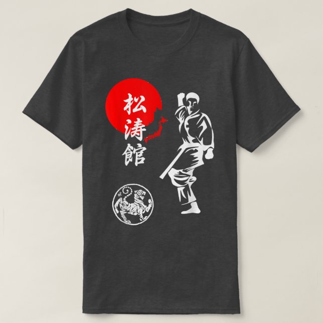 Shotokan Karate Spirit Martial Arts Japan Budo Des T Shirt (Design framsida)