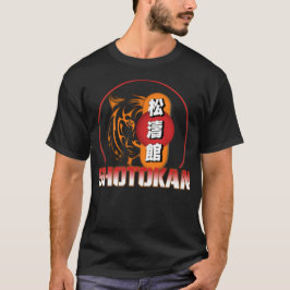 Shotokan Karate Tiger och Japanska Kanji T Shirt