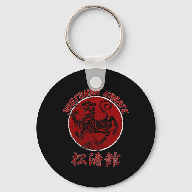 Shotokan Karate Tiger Symbol Martial Arts 2 Nyckelring (Framsida)