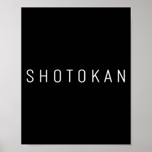 Shotokan Karate Uniform Karate Outfit Modern Tecke Poster