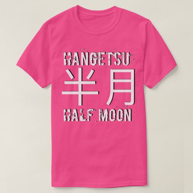 Shotokan Kata Design Hangetsu HalMåne karate kar T Shirt (Design framsida)