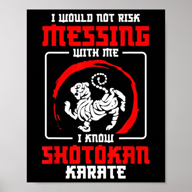 Shotokan Practicioner Don Risk Messing Shotokan Poster (Framsidan)