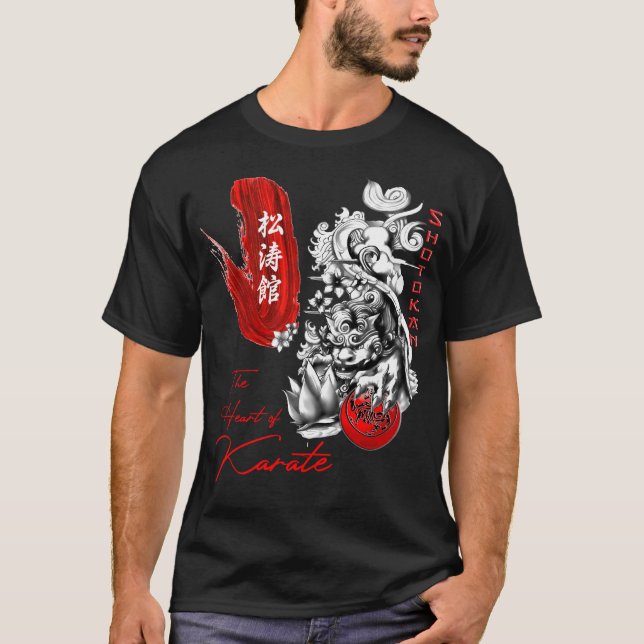 Shotokan The Heart of Karate Budo T-Shirt (Framsida)