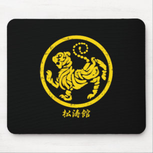 Shotokan Tiger Karate-symbol Guld kampsport Musmatta